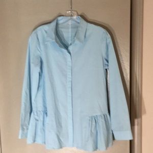 Designer Lady’s top; XS; pleated bottom; like-new!